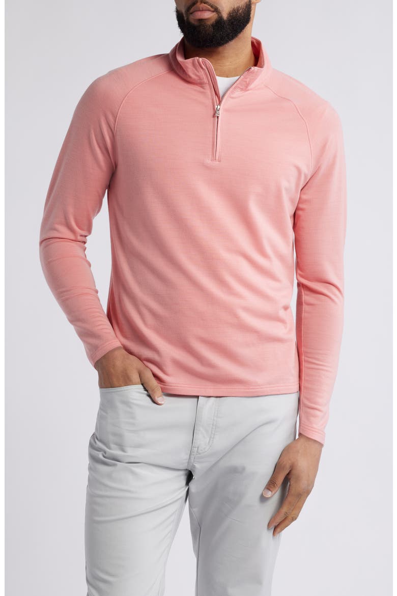 Crown Crafted Excursionist Flex Quarter Zip Pullover, Main, color, PINK CREPE