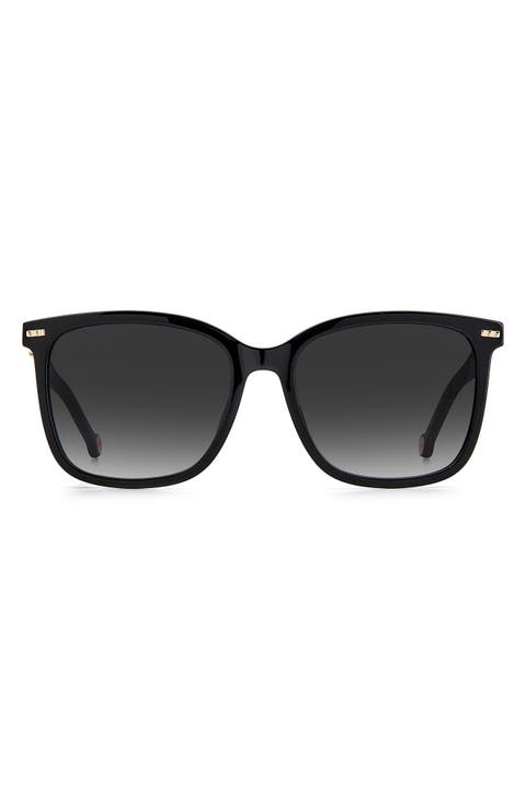 57mm Gradient Square Sunglasses