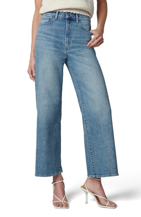 The Mia High Waist Ankle Wide Leg Jeans (So Sweet)
