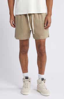 FRAME Elastic Waist Cotton Terry Shorts