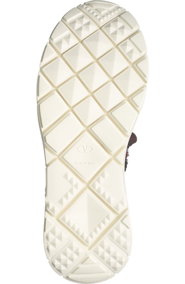 Valentino Garavani Fringe Sock Stretch Sneaker, Alternate, color,