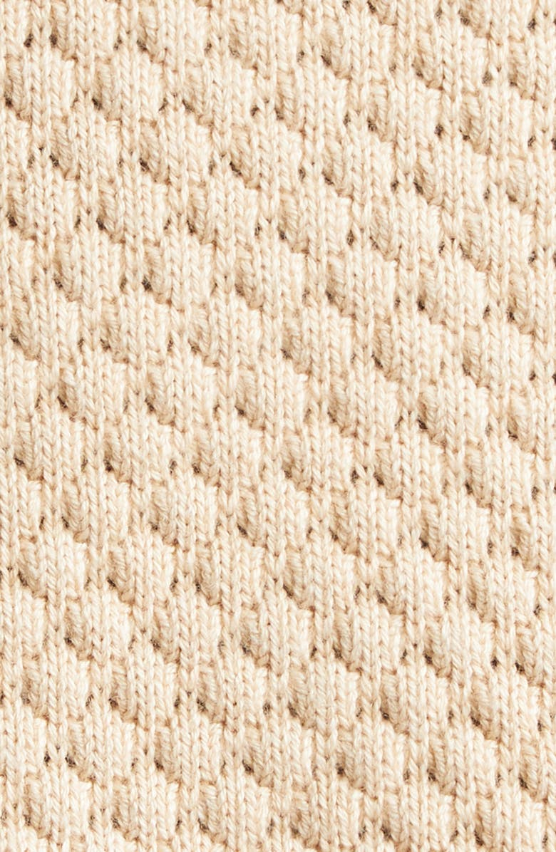 L'AGENCE Astor Contrast Trim Cardigan, Alternate, color, Biscuitbl