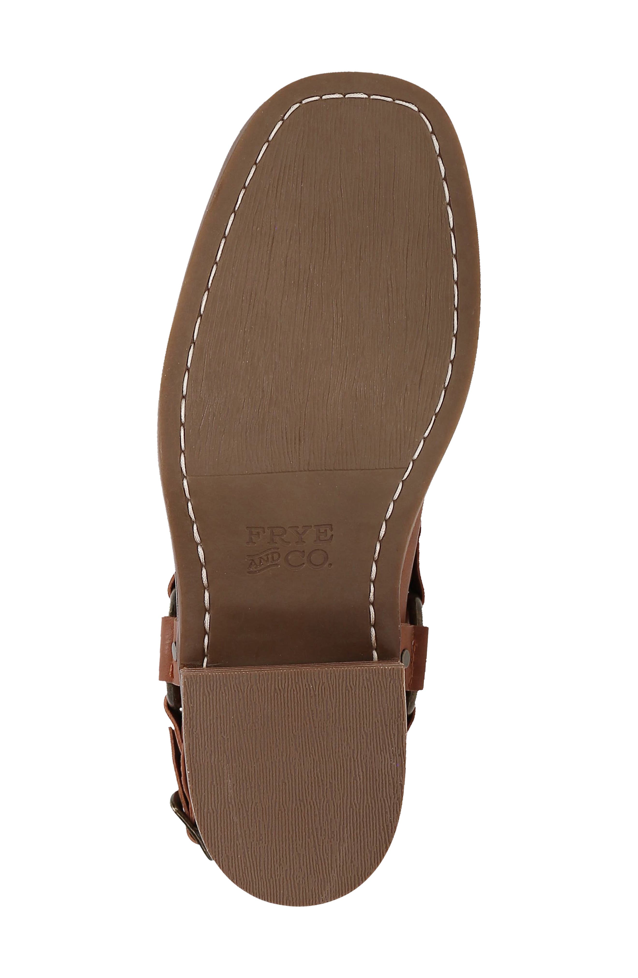 Miranda Harness Faux Leather Boot, Alternate, color, SADDLE