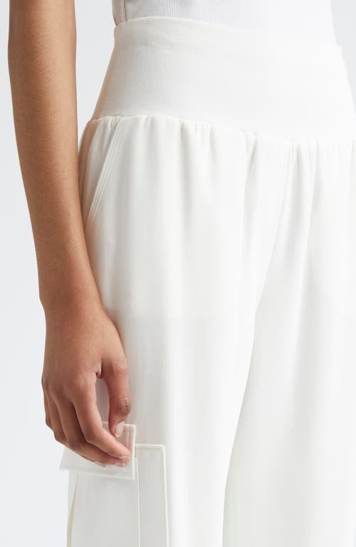 Cinq À Sept Giles Crepe Joggers In Ivory