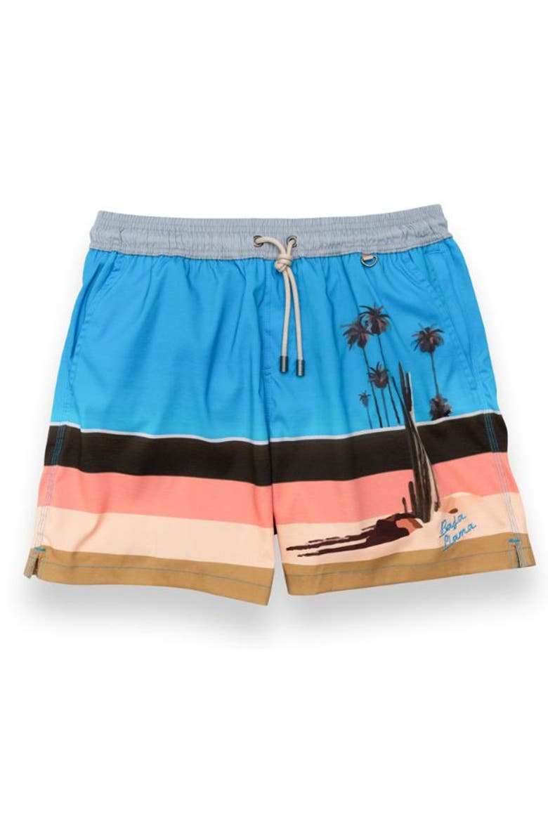 Baja Llama 5PM - STRETCH SWIMSUIT, Main, color, Blue