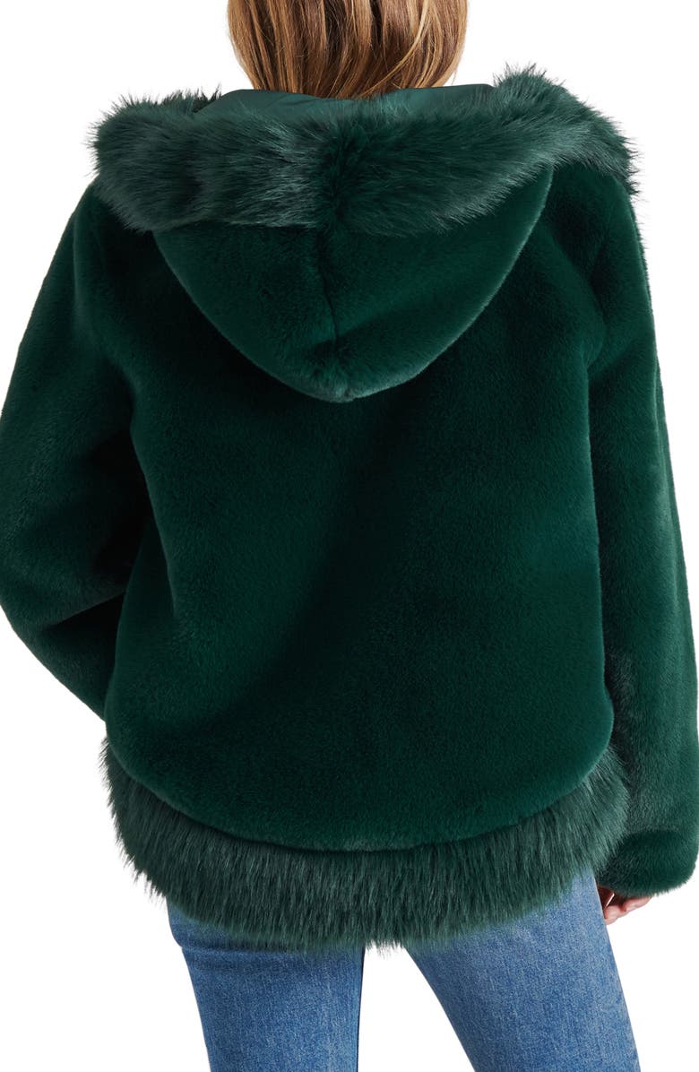 Steve Madden Everfrost Faux Fur Hooded Jacket, Alternate, color, 