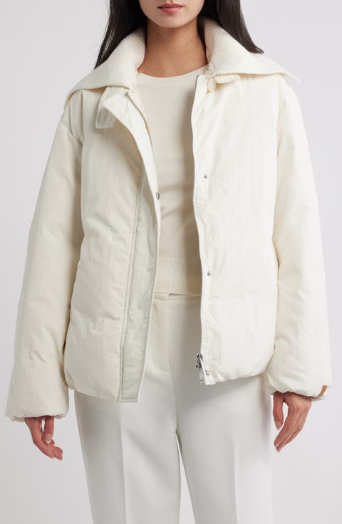 Knit Collar Down Jacket