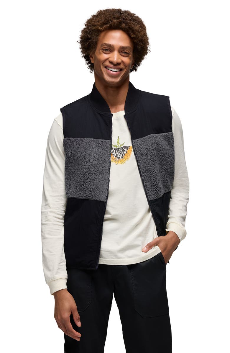 prAna Encinitas Reversible Quilted Vest, Alternate, color, Black