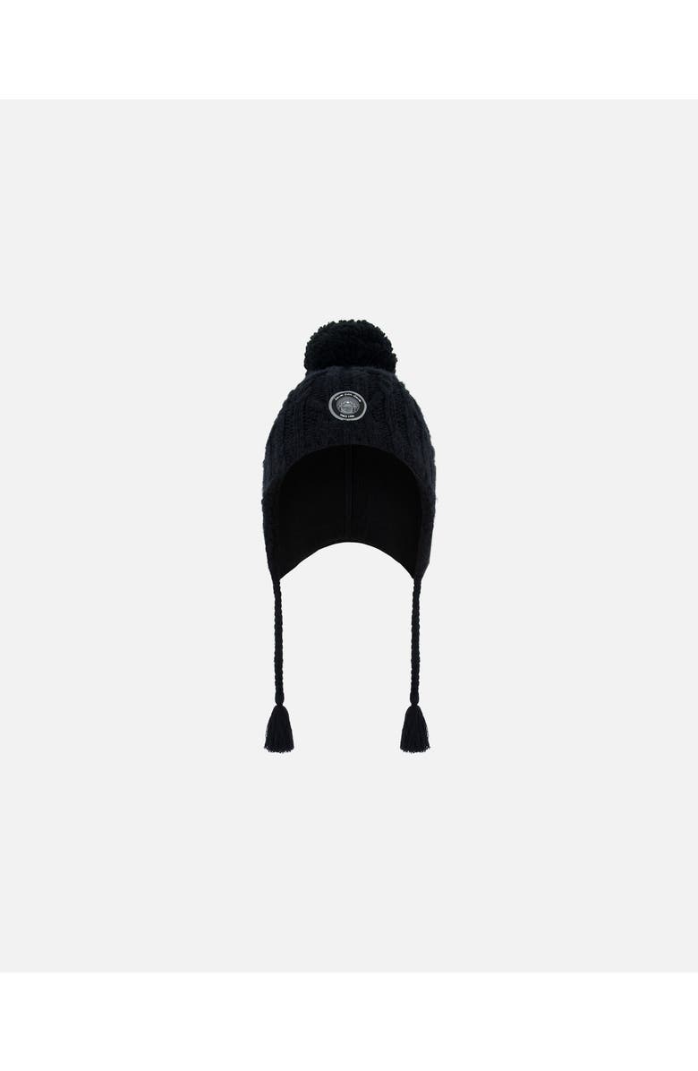 Deux par Deux Kids Unisex Peruvian Knit Hat Black, Main, color, Anthracite