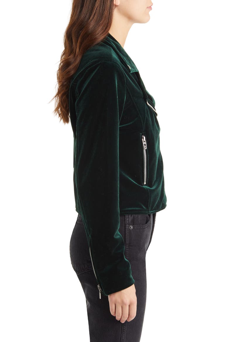 Belted Velvet Moto Jacket, Alternate, color, PERFECT STRANGERS