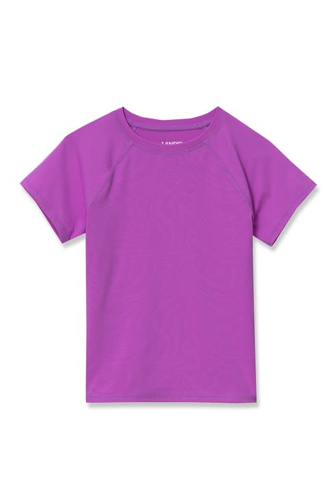 Girls Plus Chlorine Resistant Short Sleeve Magic Print Swim Rash Guard
