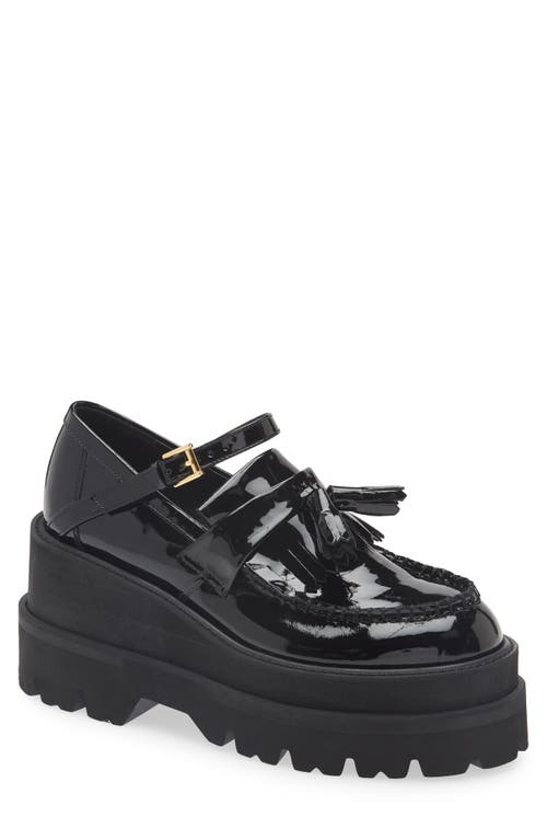 Undercover Platform Mary Jane Loafer In Black