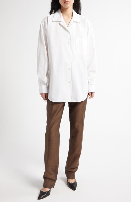 Shop The Row Norbert Mohair & Wool Pleat Front Pants In Dark Beige