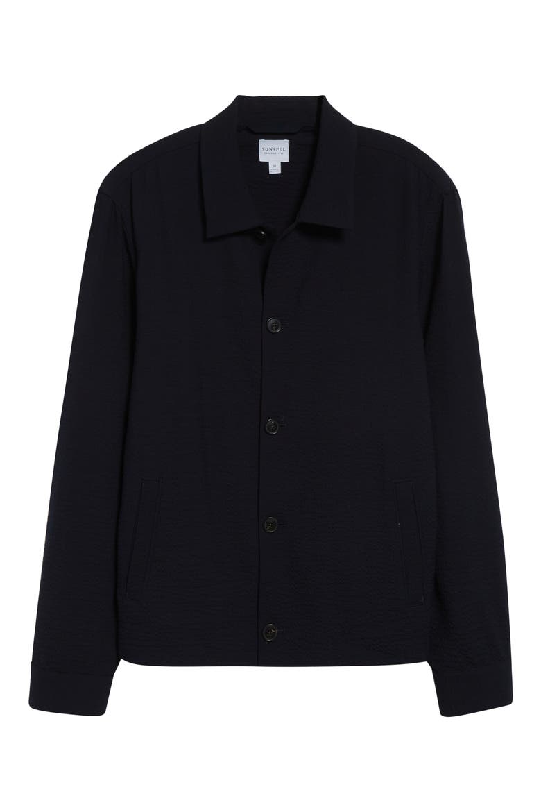 Lightweight Stretch Wool Jacket, Alternate, color, NAVY