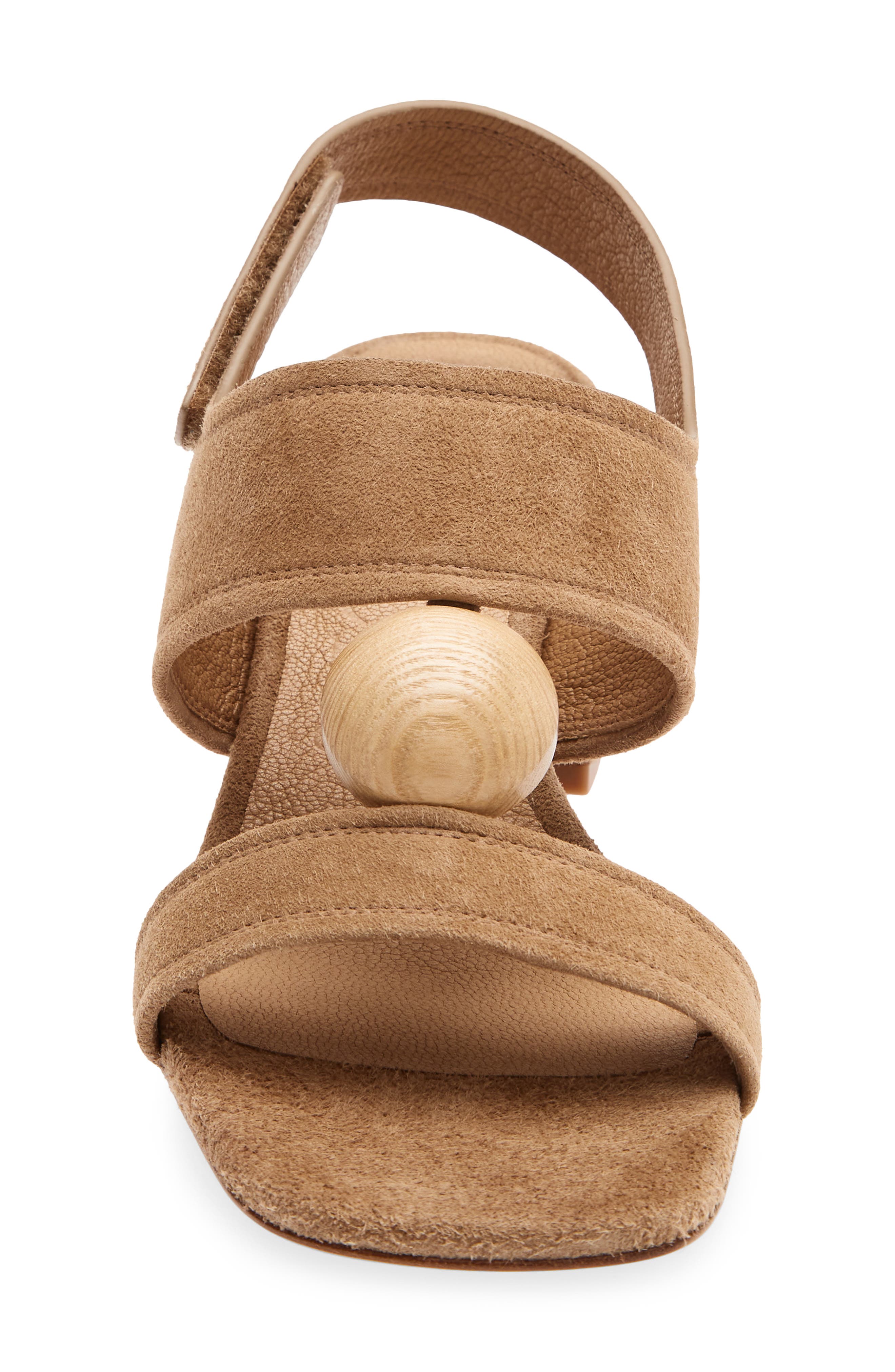 Uriana Leather Block Heel Sandal, Alternate, color, BEIGE PLUSH SUEDE/ ASH