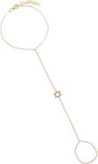 BY ADINA EDEN Diamond Star of David Hand Chain 14K