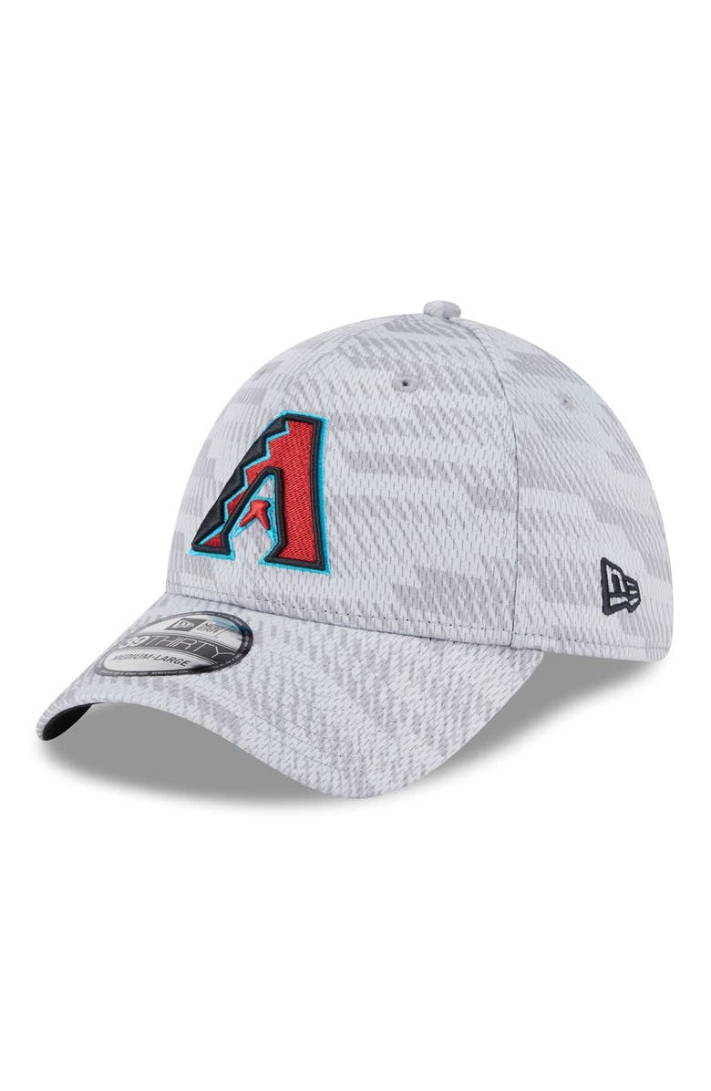 New Era Men's New Era Gray Arizona Diamondbacks 2025 MLB Clubhouse 39THIRTY Flex Hat, Alternate, color,