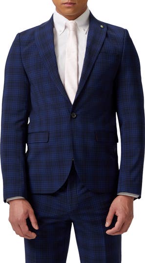 Navy plaid jacket best sale