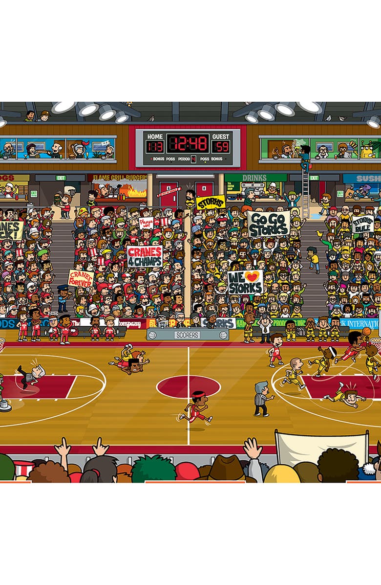 Eurographics Spot & Find Basketball Puzzle, 100 Pieces, Alternate, color,