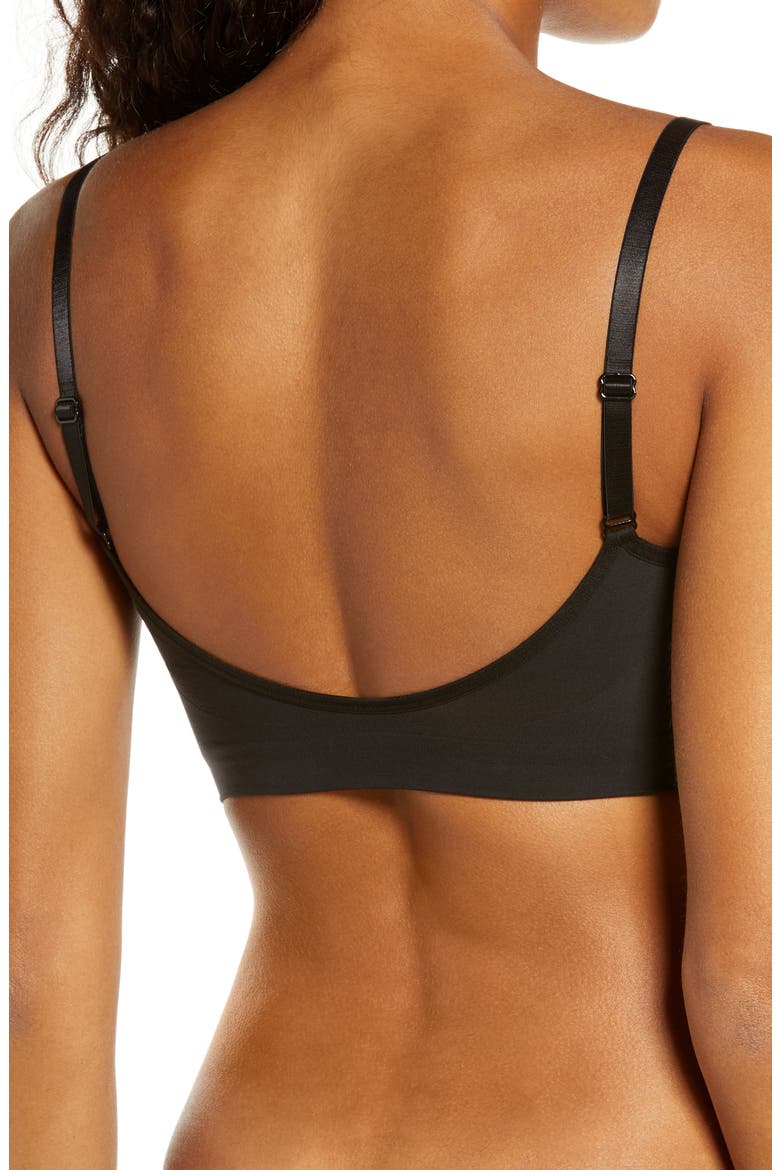 Seamless Sculpt Bralette, Alternate, color, ONYX