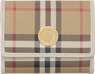 Burberry Small Check Folding Wallet
