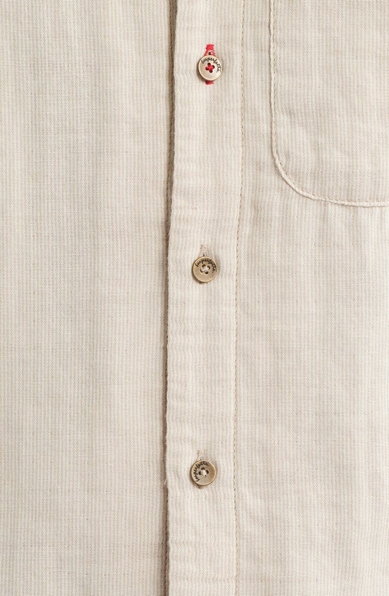 Imperfects The Cliffs Cotton Camp Shirt, Alternate, color, Badlands Stripe