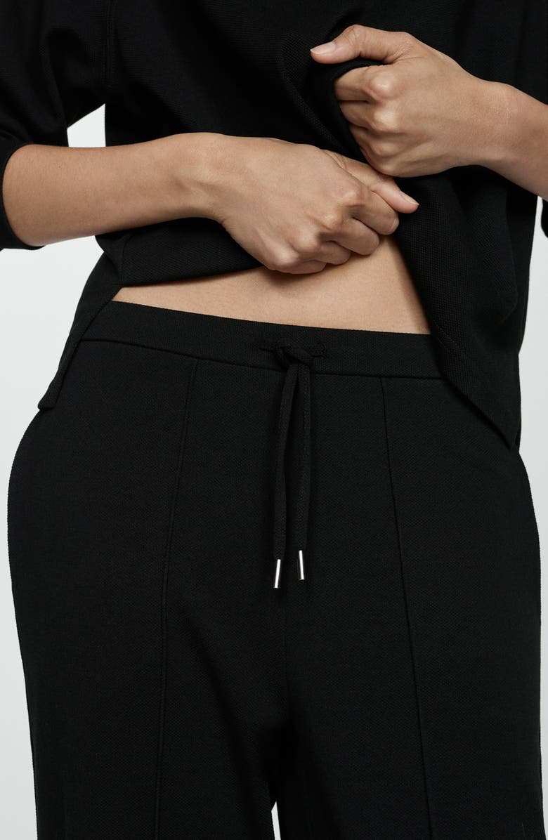 MANGO Pintuck Pleat Drawstring Pants, Alternate, color,