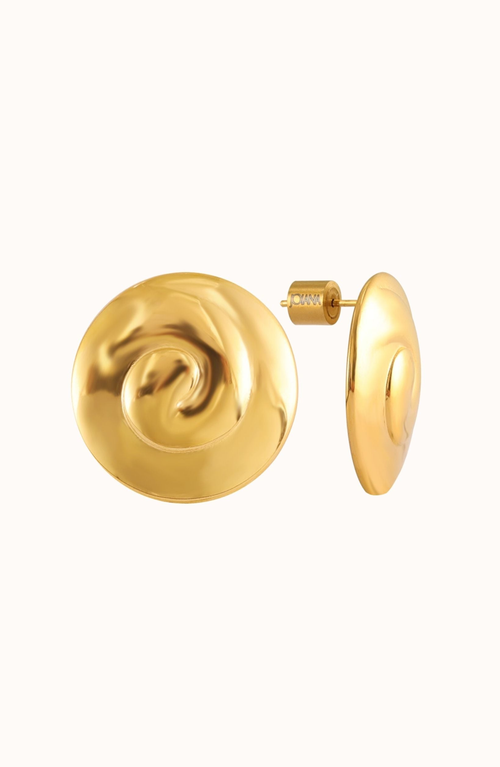 Joiana Jewelry Bold Billow Earrings In Gold