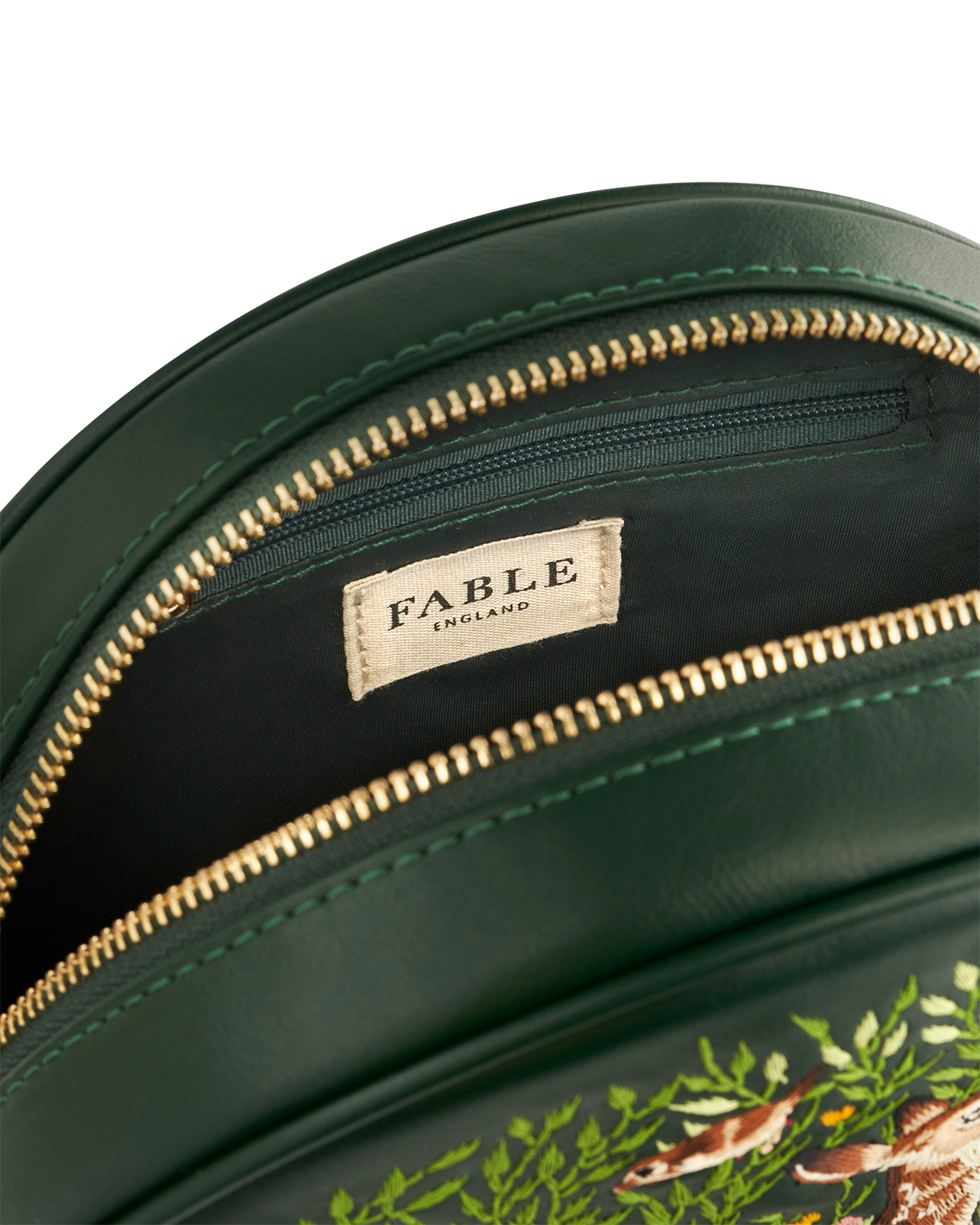 Fable England Fable Chloe Fawn Circle Bag, Alternate, color, Green