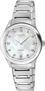 GEVRIL Regina Diamond Mother-of-Pearl Quartz Watch, 24mm x 32mm