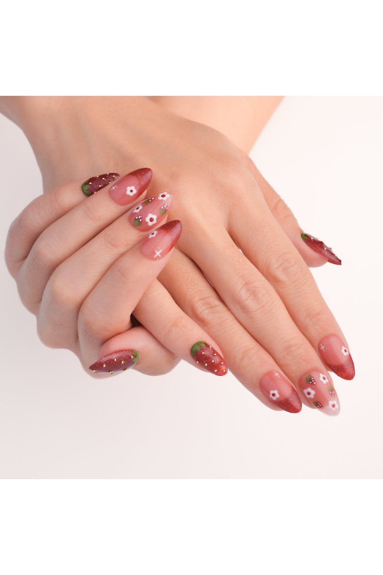 Strawberry Delight - Nail Set, Alternate, color, Red