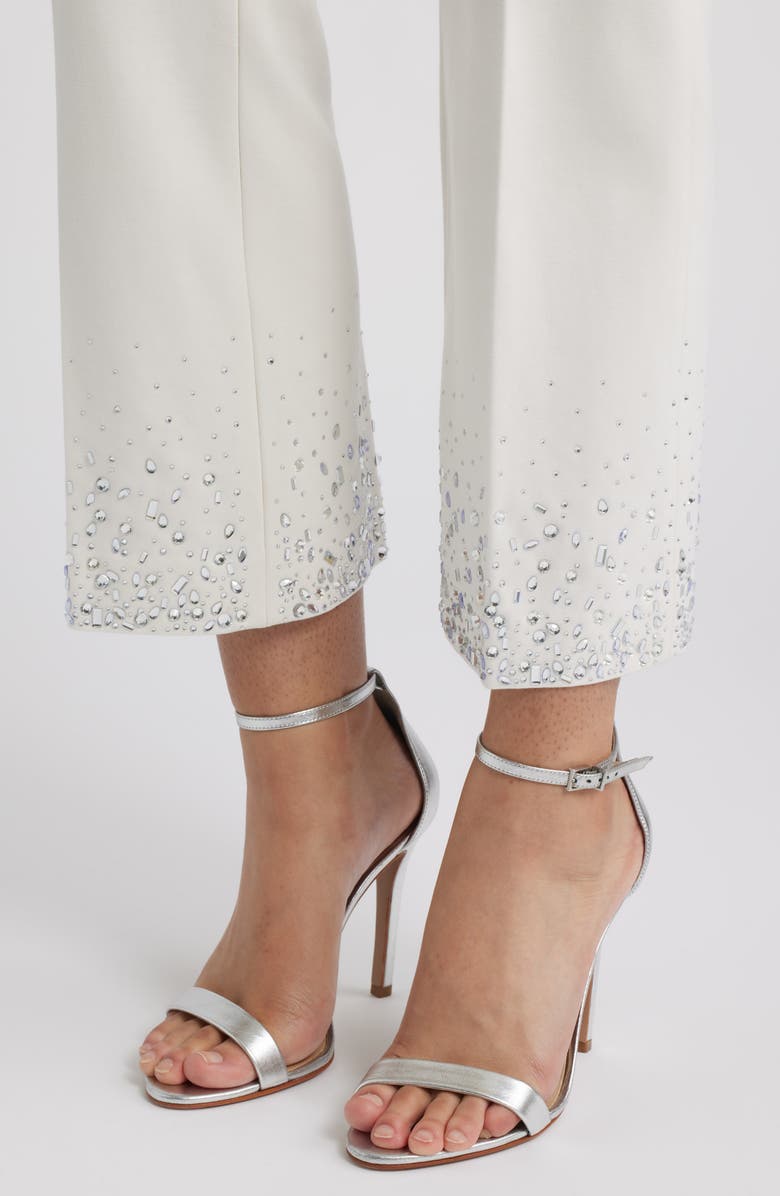 Anne Klein Crop Flare Pants, Alternate, color, White Dove