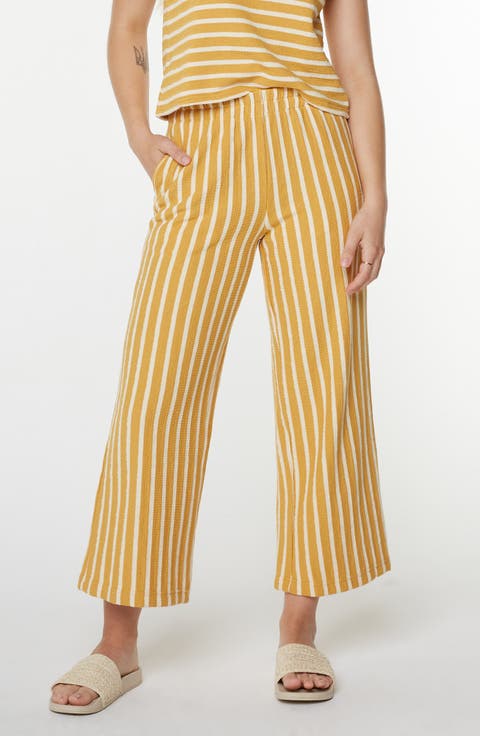 Java Stripe Cotton Terry Pants