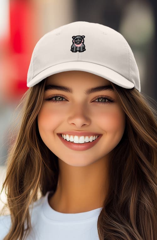 DALIX DALIX HIPPO EMBROIDERED ADJUSTABLE HAT