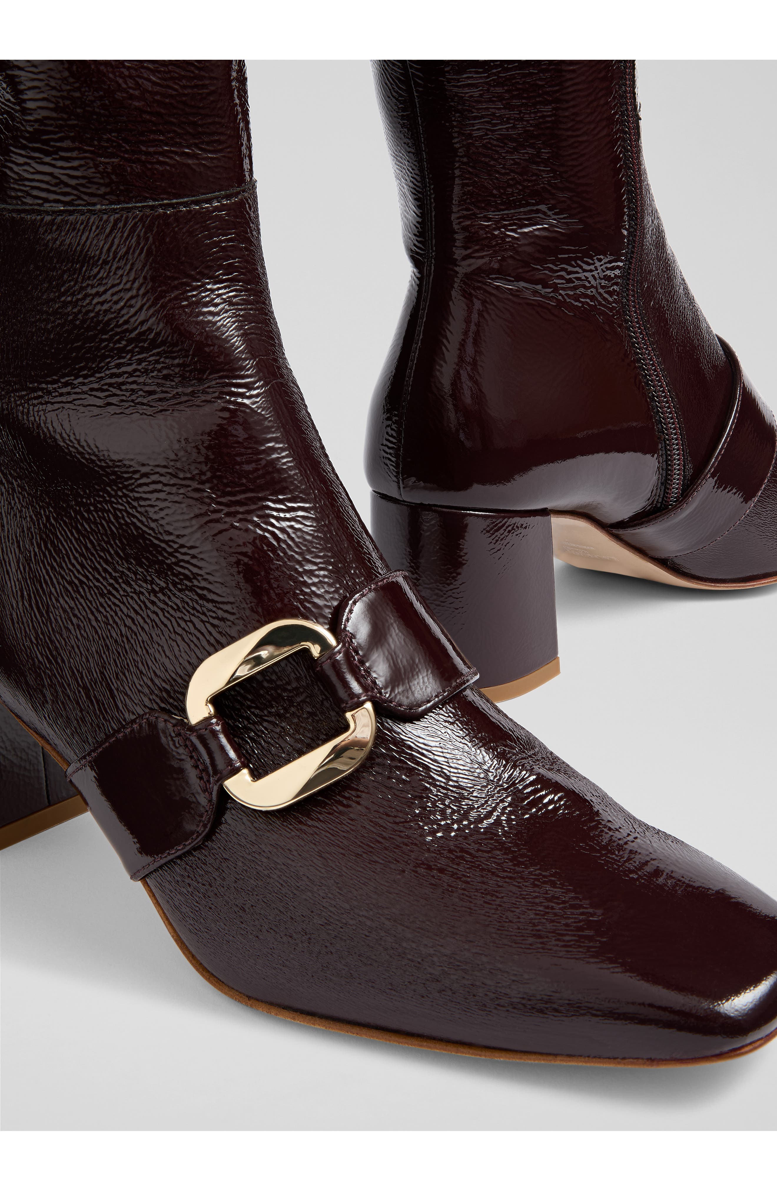 LK Bennett Gigi Oloid Block Heel Knee High Boot, Alternate, color, 