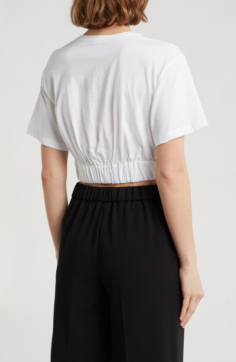 A.L.C. Mini Twist Cotton Crop Top, Alternate, color, White