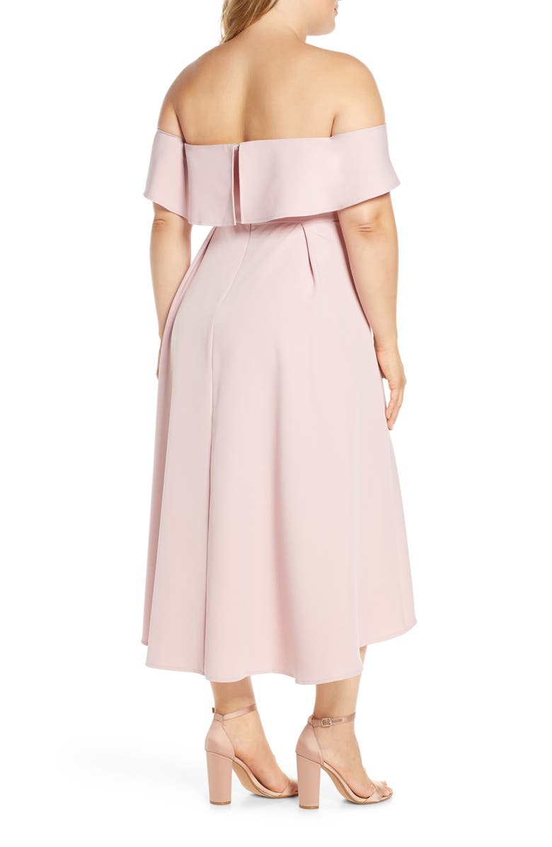 Chi Chi London Curve Wanda Off the Shoulder Cocktail Dress, Alternate, color,