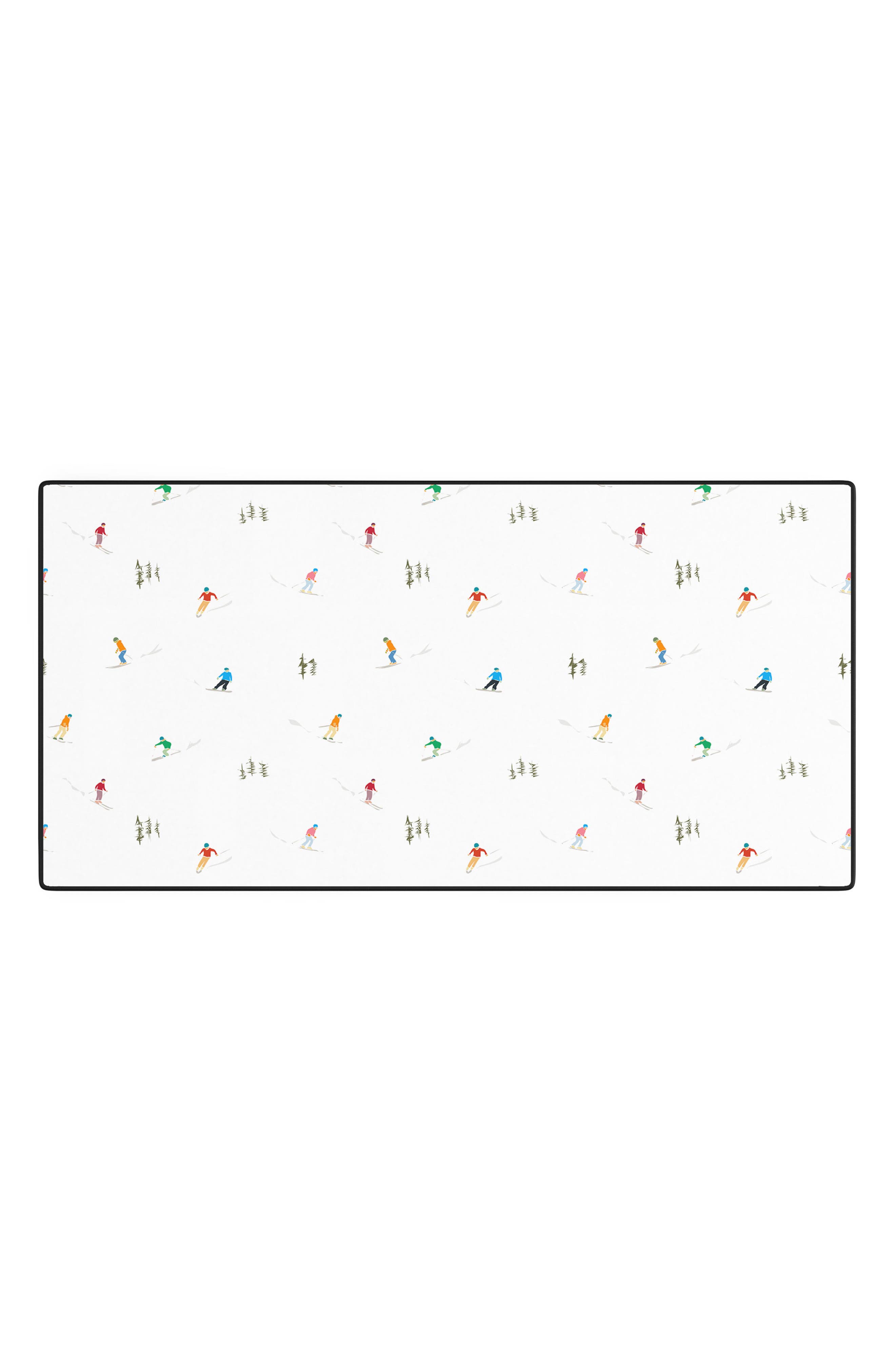 Deny Designs Mountain Ski Pattern Desk Mat