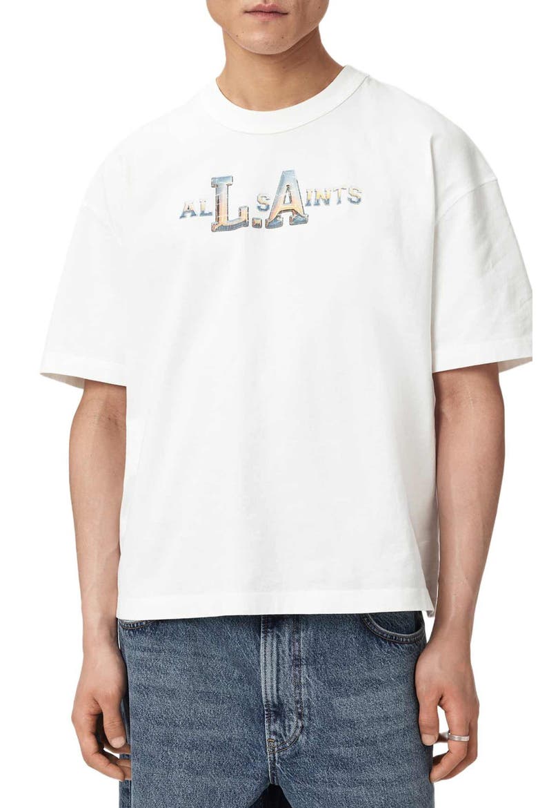 Angelino Graphic T-Shirt, Main, color, CHALK WHITE
