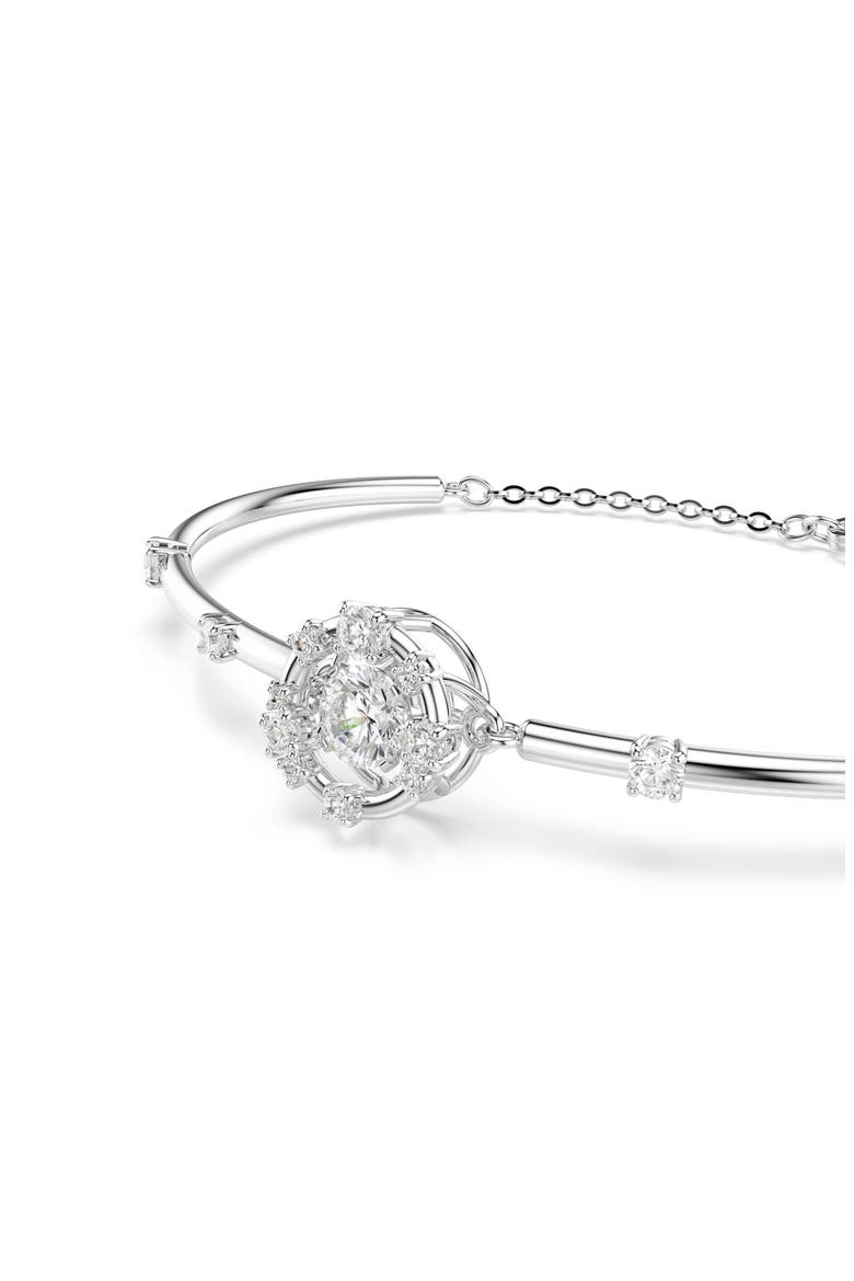 Constella Bangle Bracelet, Alternate, color, SILVER/ WHITE