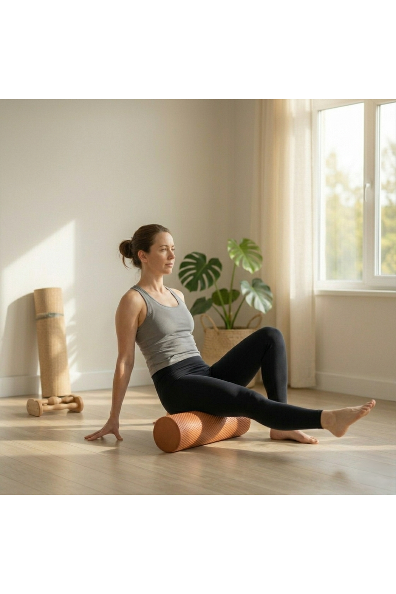 Textured Foam Roller, Alternate, color, Terra