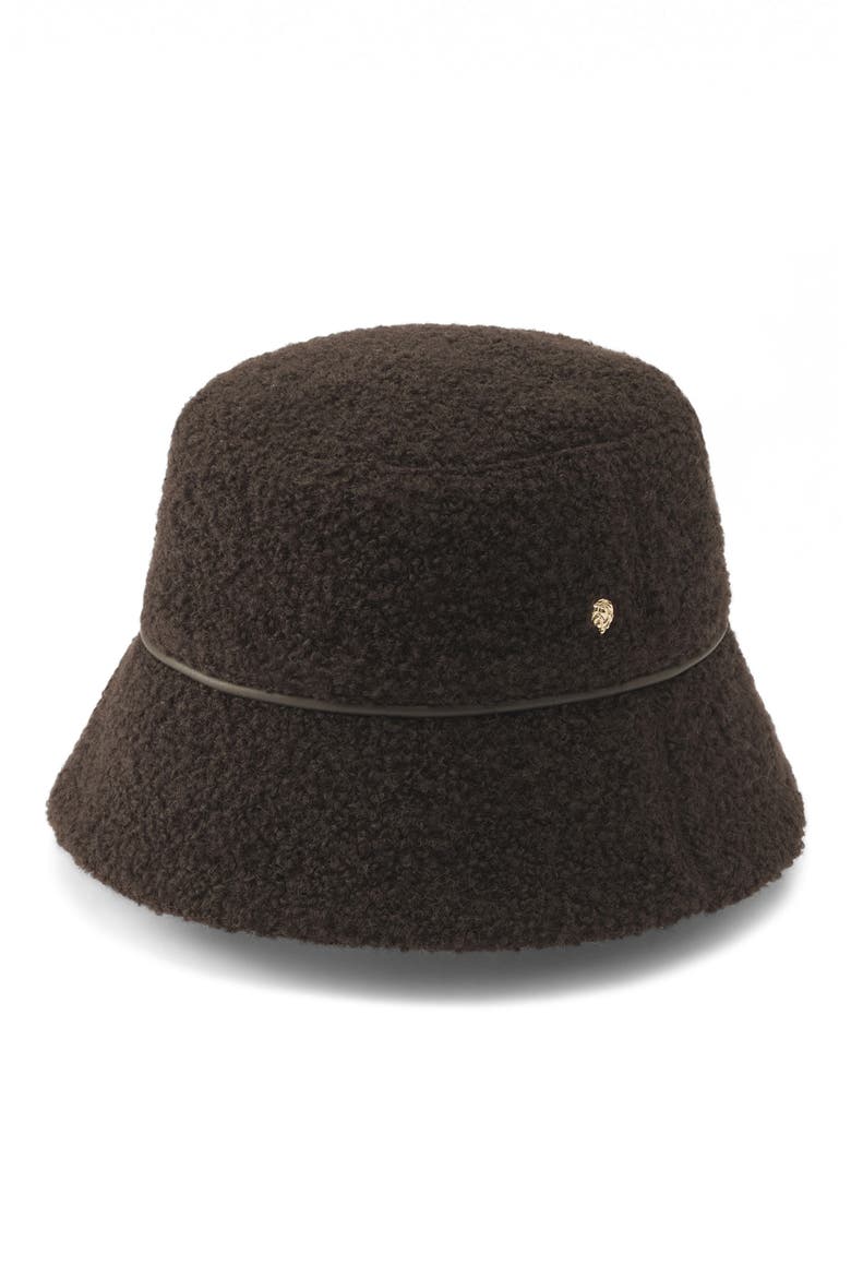 Seda Wool Blend Bucket Hat, Main, color, CHOCOLATE