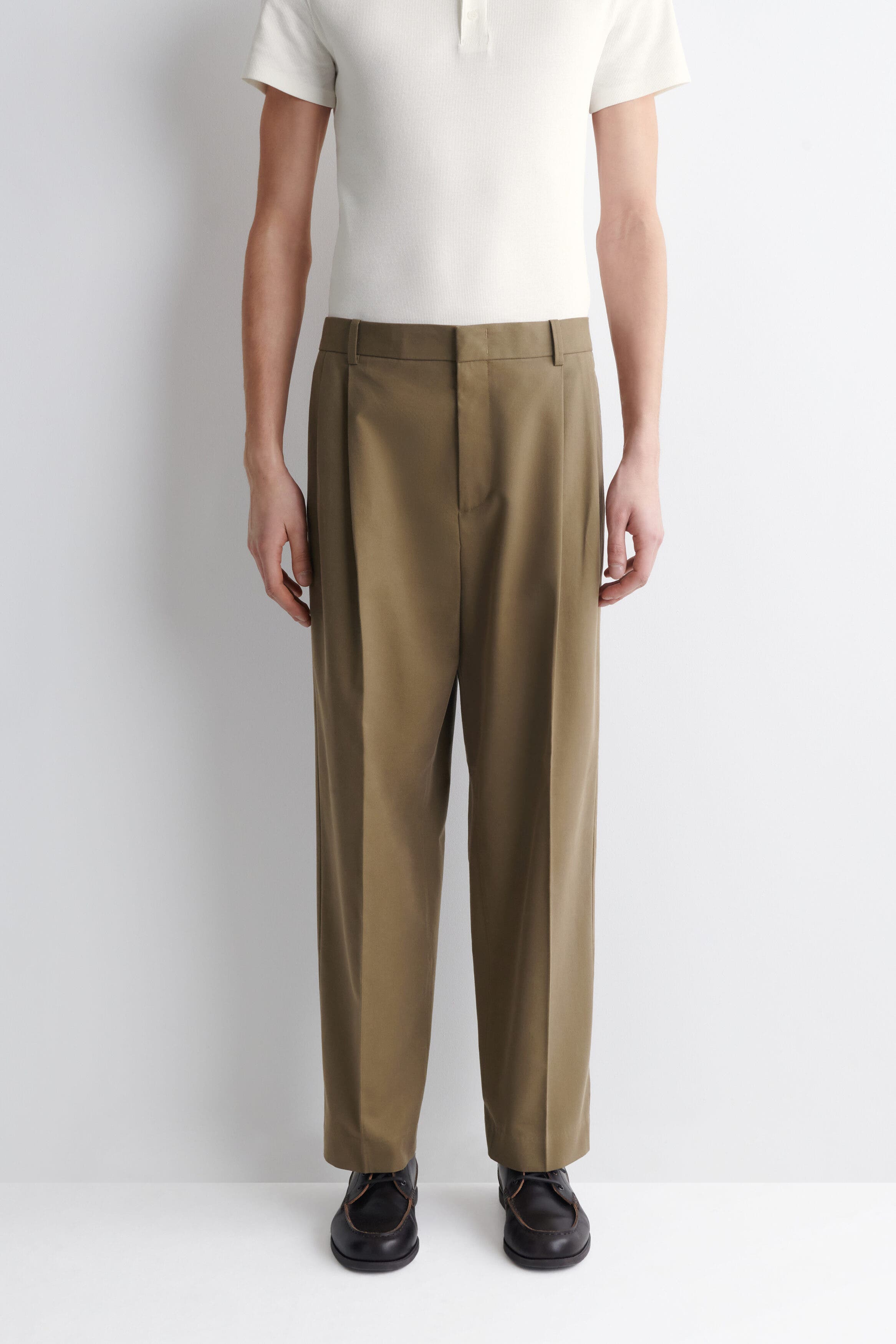 Pleated Relaxed-Fit Tapered Pants - image 4