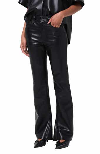 Leather Blend Kick Bootcut Pants
