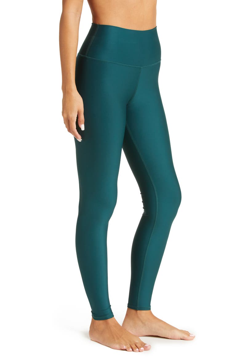 Airlift High Waist Leggings, Alternate, color, MIDNIGHT GREEN