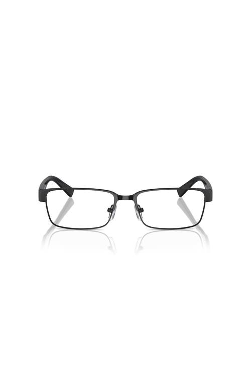 Armani Exchange 54mm Rectangle Optical Glasses In Black