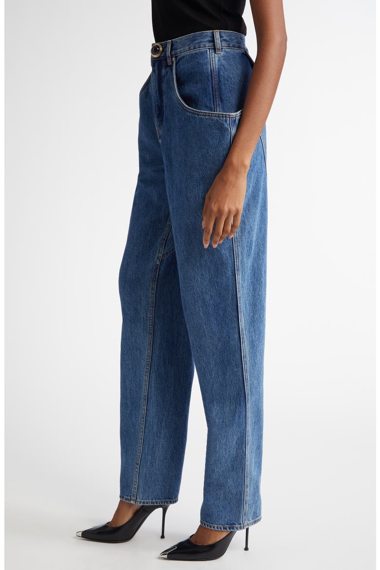 Flare Pocket Jeans, Alternate, color, MEDIUM BLUE