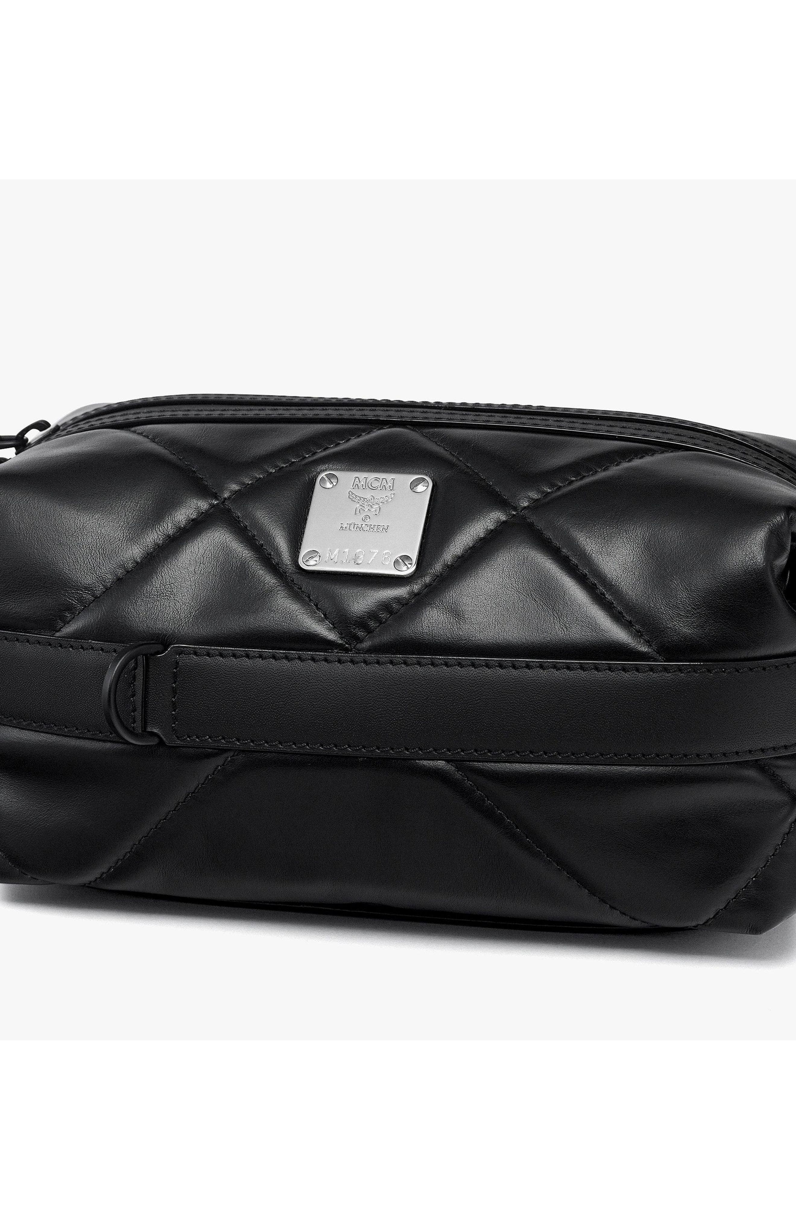 Small Aren Crossbody in Diamond Quilted Leather, Alternate, color, Black