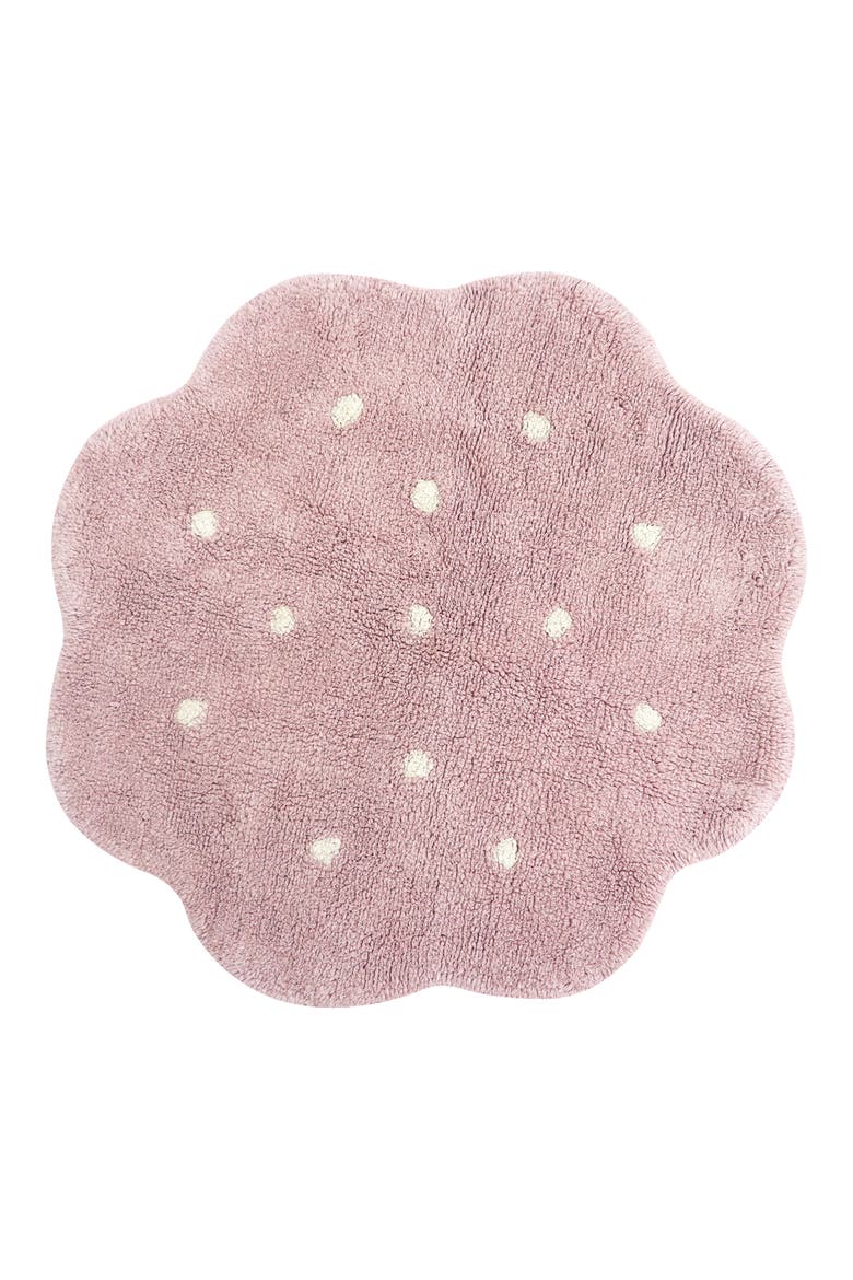 Mini Biscuit Pear Washable Cotton Blend Rug, Main, color, VINTAGE NUDE NATURAL