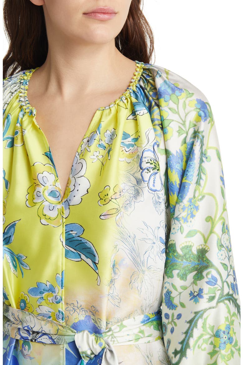 Arbor Floral Print Long Sleeve Dress, Alternate, color, IVORY MULTI